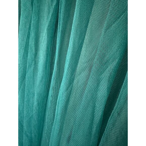 Fariesty Green Tulle Prom Dress w/ Black Sequins, Size XL (15), NIP - Picture 3 of 7